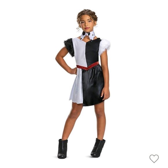 New Disney Villians Cruella Devin Classic Halloween Costume - Picture 1 of 7